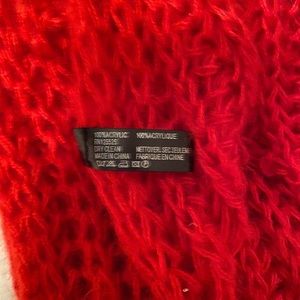 Red and pretty scarf